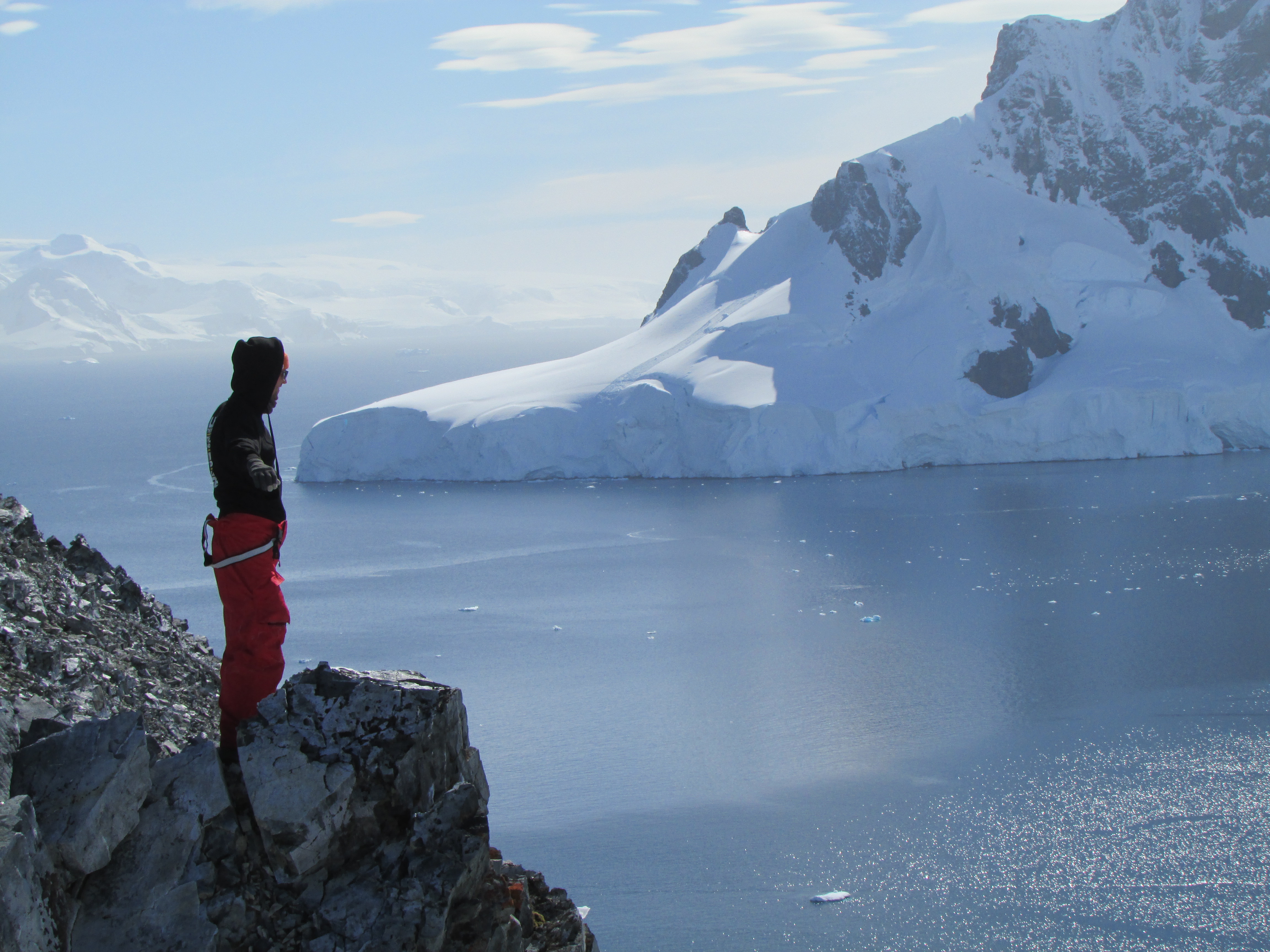 The Backpacker Intern on Antarctica Mountaintop